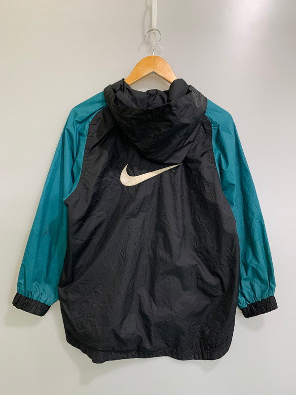 【現状渡し品】【メンズ】 NIKE ナイキ LS FULL ZIP NYLON JACKET ロングスリーブジップナイロンジャケット アウター 146-260409-SH-20-min サイズ：M カラー：ターコイズ/ブラック/ホワイト 万代Net店
