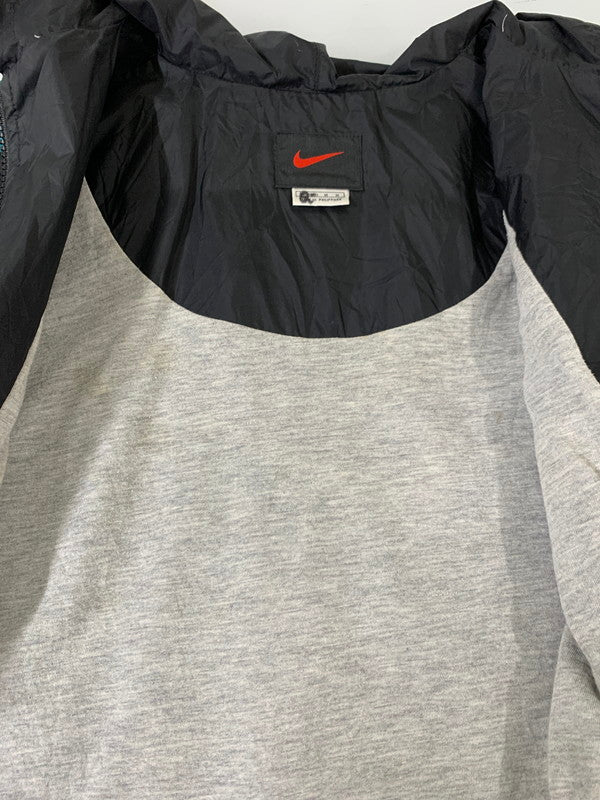 【現状渡し品】【メンズ】 NIKE ナイキ LS FULL ZIP NYLON JACKET ロングスリーブジップナイロンジャケット アウター 146-260409-SH-20-min サイズ：M カラー：ターコイズ/ブラック/ホワイト 万代Net店