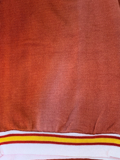 【中古品】【メンズ】 KNITTING MILLS ニッティングミルズ 60'S FOOTBALL SHIRT 60年代 フットボール シャツ 半袖 メンズ トップス 146-250330-em-07-min サイズ：L カラー：オレンジ系 万代Net店