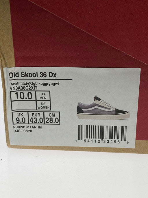 【中古品】【メンズ】 VANS バンズ 36DX OLD SKOOL ANAHEIM FACTORY スニーカー シューズ 靴 162-250403-cn-31-min サイズ：28cm カラー：ブラック/グレー/ホワイト 万代Net店