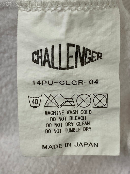 【中古品】【メンズ】 CHALLENGER チャレンジャー SKULL HOODIE プルオーバーパーカー 142-250401-AS-64-min サイズ：L カラー：ホワイト 万代Net店