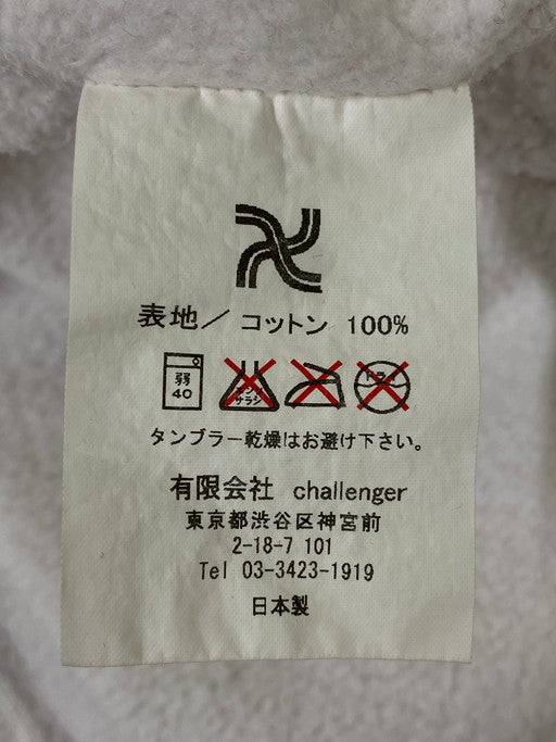 【中古品】【メンズ】 CHALLENGER チャレンジャー SKULL HOODIE プルオーバーパーカー 142-250401-AS-64-min サイズ：L カラー：ホワイト 万代Net店