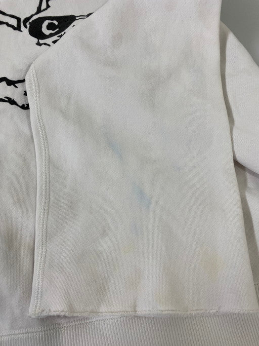 【中古品】【メンズ】 CHALLENGER チャレンジャー SKULL HOODIE プルオーバーパーカー 142-250401-AS-64-min サイズ：L カラー：ホワイト 万代Net店