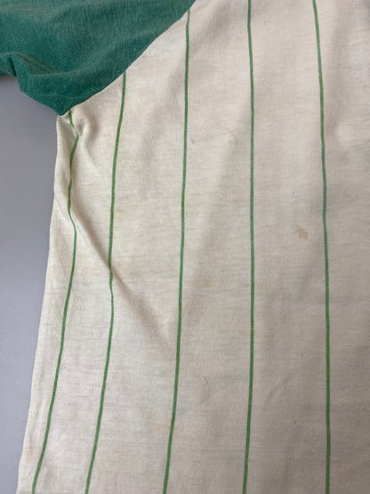 【現状渡し品】【メンズ】 VINTAGE ヴィンテージ ヘンリーネック ベースボールシャツ 146-250406-ks-10-min サイズ：不明 カラー：グリーン系 万代Net店