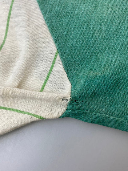 【現状渡し品】【メンズ】 VINTAGE ヴィンテージ ヘンリーネック ベースボールシャツ 146-250406-ks-10-min サイズ：不明 カラー：グリーン系 万代Net店