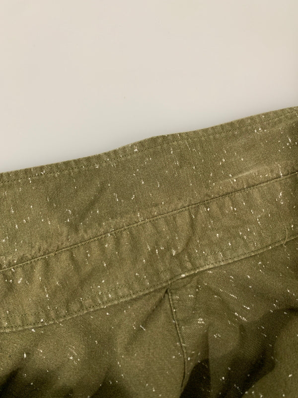 【中古品】【メンズ】 J.CREW ジェイクルー L/S COTTON SHIRT K1628 モーリシャス製 ロングスリーブ スリムマーブルコットンシャツ 長袖シャツ トップス 146-260617-yn-12-min サイズ：L カラー：オリーブグリーン 万代Net店