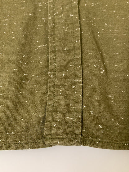 【中古品】【メンズ】 J.CREW ジェイクルー L/S COTTON SHIRT K1628 モーリシャス製 ロングスリーブ スリムマーブルコットンシャツ 長袖シャツ トップス 146-260617-yn-12-min サイズ：L カラー：オリーブグリーン 万代Net店