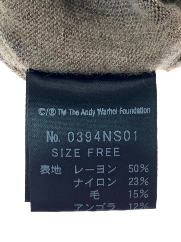 【中古品】【メンズ】 ANDYWARHOL BY HISTERIC GLAMOUR アンディウォーホル バイ ヒステリックグラマー SKULL KNIT スカル ニット メンズ 長袖 140-260709-hu-02-min サイズ：FREE カラー：ブラウン 万代Net店
