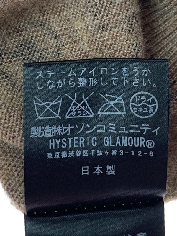 【中古品】【メンズ】 ANDYWARHOL BY HISTERIC GLAMOUR アンディウォーホル バイ ヒステリックグラマー SKULL KNIT スカル ニット メンズ 長袖 140-260709-hu-02-min サイズ：FREE カラー：ブラウン 万代Net店