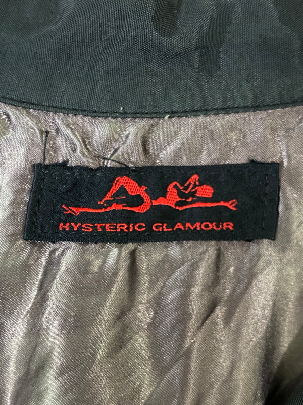 【中古品】【メンズ】 HYSTERIC GLAMOUR ヒステリックグラマー ALOHA SHIRT 初期 アロハシャツ ショートスリーブシャツ 半袖シャツ トップス 140-260709-yn-03-min サイズ：FREE カラー：ブラック 万代Net店