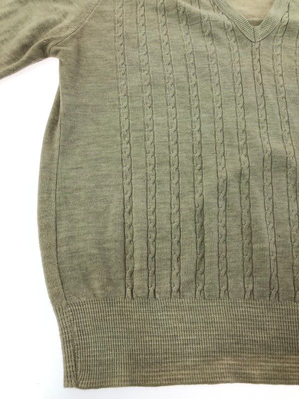【中古品】【メンズ】 IZOD LACOSTE アイゾッド ラコステ 70～80's V NECK LS KNIT 70～80年代 Vネック ロングスリーブ ニット トップス ヴィンテージ 146-260913-rt-16-tagh サイズ：L カラー：グレー 万代Net店