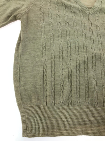 【中古品】【メンズ】 IZOD LACOSTE アイゾッド ラコステ 70～80's V NECK LS KNIT 70～80年代 Vネック ロングスリーブ ニット トップス ヴィンテージ 146-260913-rt-16-tagh サイズ：L カラー：グレー 万代Net店