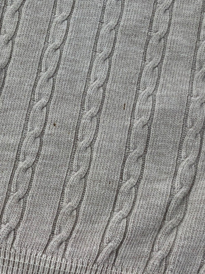 【中古品】【メンズ】 IZOD LACOSTE アイゾッド ラコステ 70～80's V NECK LS KNIT 70～80年代 Vネック ロングスリーブ ニット トップス ヴィンテージ 146-260913-rt-16-tagh サイズ：L カラー：グレー 万代Net店