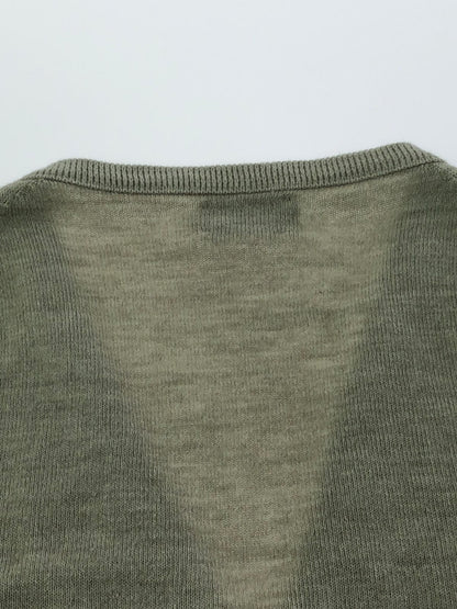 【中古品】【メンズ】 IZOD LACOSTE アイゾッド ラコステ 70～80's V NECK LS KNIT 70～80年代 Vネック ロングスリーブ ニット トップス ヴィンテージ 146-260913-rt-16-tagh サイズ：L カラー：グレー 万代Net店
