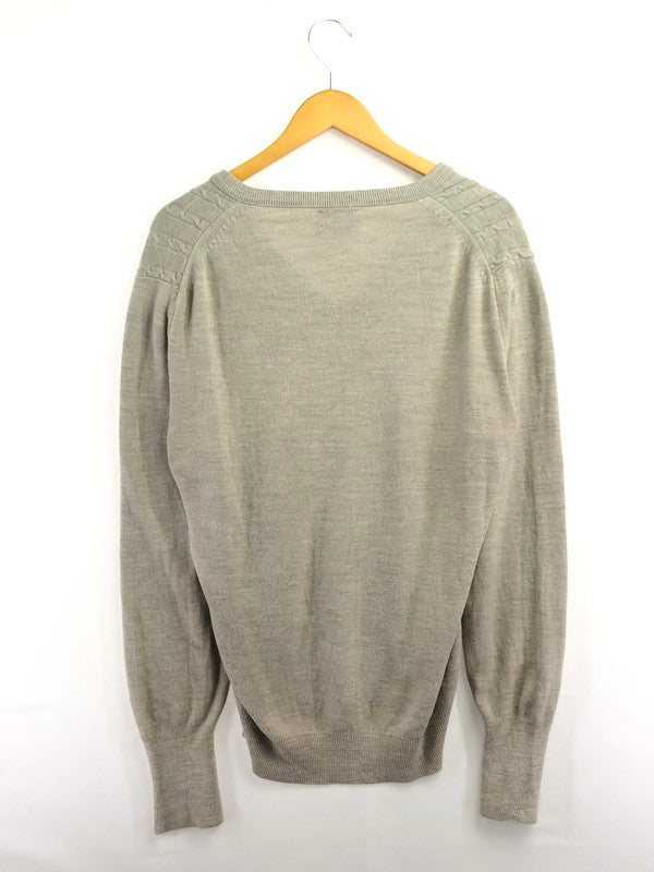 【中古品】【メンズ】 IZOD LACOSTE アイゾッド ラコステ 70～80's V NECK LS KNIT 70～80年代 Vネック ロングスリーブ ニット トップス ヴィンテージ 146-260913-rt-16-tagh サイズ：L カラー：グレー 万代Net店