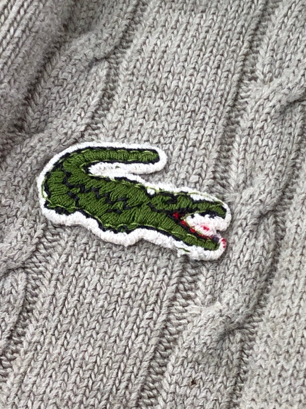 【中古品】【メンズ】 IZOD LACOSTE アイゾッド ラコステ 70～80's V NECK LS KNIT 70～80年代 Vネック ロングスリーブ ニット トップス ヴィンテージ 146-260913-rt-16-tagh サイズ：L カラー：グレー 万代Net店