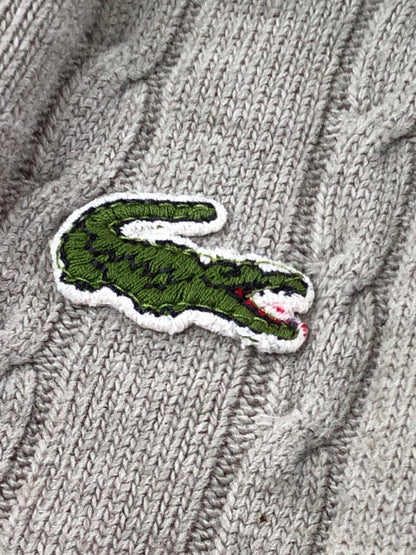 【中古品】【メンズ】 IZOD LACOSTE アイゾッド ラコステ 70～80's V NECK LS KNIT 70～80年代 Vネック ロングスリーブ ニット トップス ヴィンテージ 146-260913-rt-16-tagh サイズ：L カラー：グレー 万代Net店