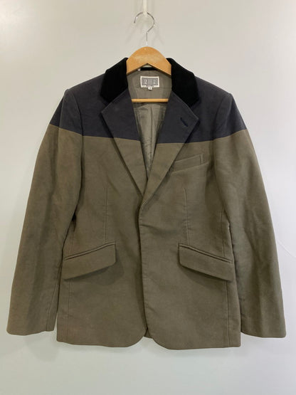 【中古品】【メンズ】 C.E CAVEMPT イーシー キャブエンプト BRISBANEMOSS 2BUTTON JACKET ブリスベンモス 2ボタン ジャケット アウター バイカラー 142-250403-cn-18-min サイズ：M カラー：ブラック系/オリーブグレー系 万代Net店
