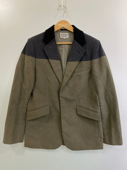 【中古品】【メンズ】 C.E CAVEMPT イーシー キャブエンプト BRISBANEMOSS 2BUTTON JACKET ブリスベンモス 2ボタン ジャケット アウター バイカラー 142-250403-cn-18-min サイズ：M カラー：ブラック系/オリーブグレー系 万代Net店
