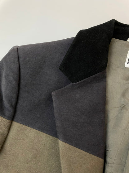 【中古品】【メンズ】 C.E CAVEMPT イーシー キャブエンプト BRISBANEMOSS 2BUTTON JACKET ブリスベンモス 2ボタン ジャケット アウター バイカラー 142-250403-cn-18-min サイズ：M カラー：ブラック系/オリーブグレー系 万代Net店