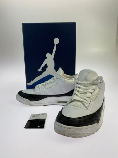 【中古品】【メンズ】 NIKE×FRAGMENT ナイキ × フラグメント DA3595-100 AIR JORDAN 3 RETRO SP エアジョーダン スリー レトロ スペシャル スニーカー シューズ 靴 160-250402-cn-6-min サイズ：27cm カラー：WHITE/WHITE BLACK 万代Net店