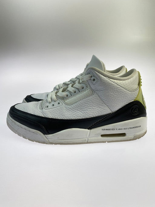 【中古品】【メンズ】 NIKE×FRAGMENT ナイキ × フラグメント DA3595-100 AIR JORDAN 3 RETRO SP エアジョーダン スリー レトロ スペシャル スニーカー シューズ 靴 160-250402-cn-6-min サイズ：27cm カラー：WHITE/WHITE BLACK 万代Net店