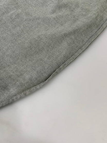 【中古品】【メンズ】 EDDIE BAUER エディー バウアー 90S COTTON SHIRT コットン 長袖 シャツ トップス 146-250403-cn-6-min サイズ：M カラー：グレー系 万代Net店