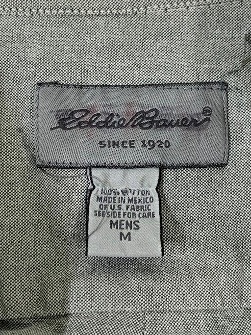 【中古品】【メンズ】 EDDIE BAUER エディー バウアー 90S COTTON SHIRT コットン 長袖 シャツ トップス 146-250403-cn-6-min サイズ：M カラー：グレー系 万代Net店