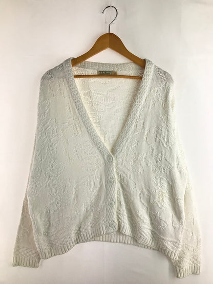 【中古品】【メンズ】 L.L.Bean エルエルビーン 90'S DESIGNED CARDIGAN 90年代 カーディガン 146-251027-na-05-tag サイズ：L カラー：ホワイト 万代Net店