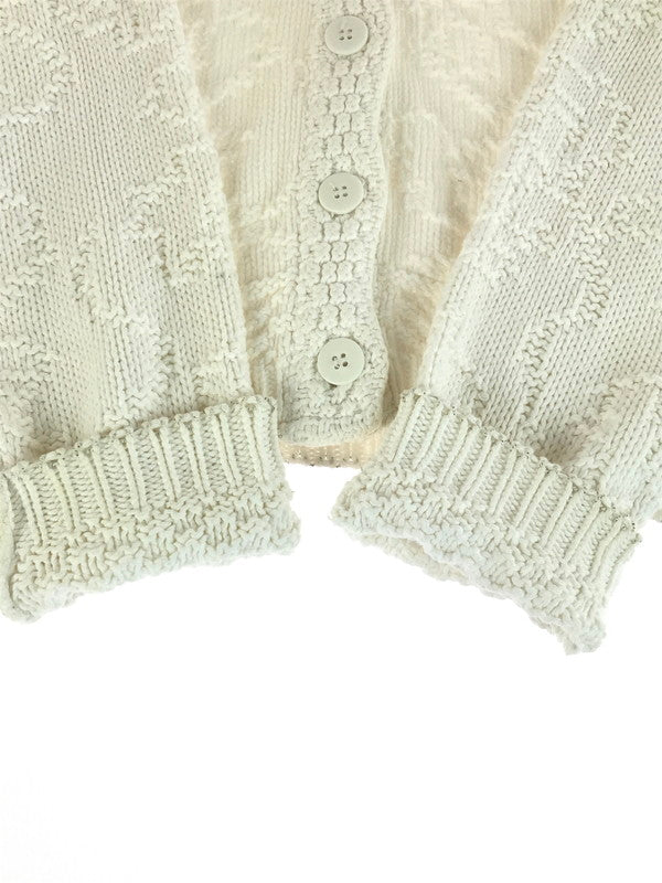 【中古品】【メンズ】 L.L.Bean エルエルビーン 90'S DESIGNED CARDIGAN 90年代 カーディガン 146-251027-na-05-tag サイズ：L カラー：ホワイト 万代Net店