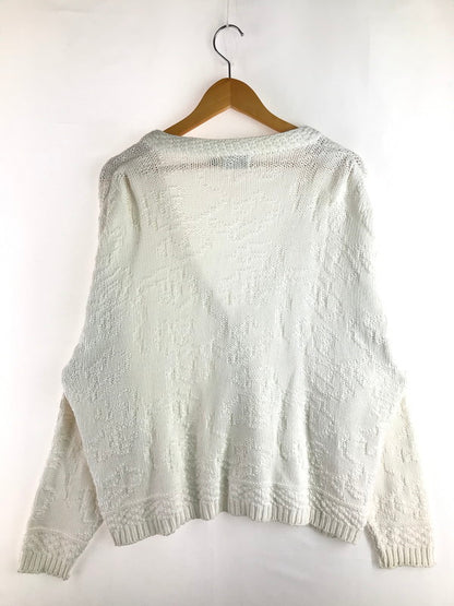 【中古品】【メンズ】 L.L.Bean エルエルビーン 90'S DESIGNED CARDIGAN 90年代 カーディガン 146-251027-na-05-tag サイズ：L カラー：ホワイト 万代Net店