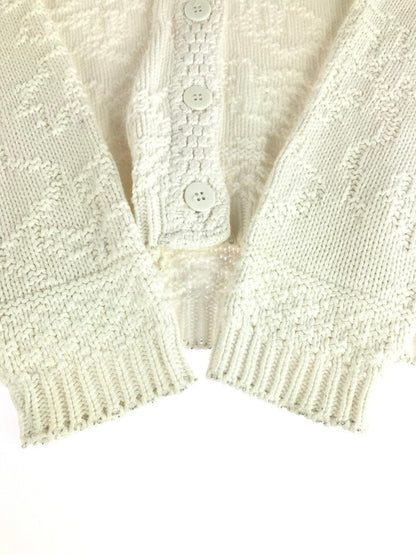 【中古品】【メンズ】 L.L.Bean エルエルビーン 90'S DESIGNED CARDIGAN 90年代 カーディガン 146-251027-na-05-tag サイズ：L カラー：ホワイト 万代Net店