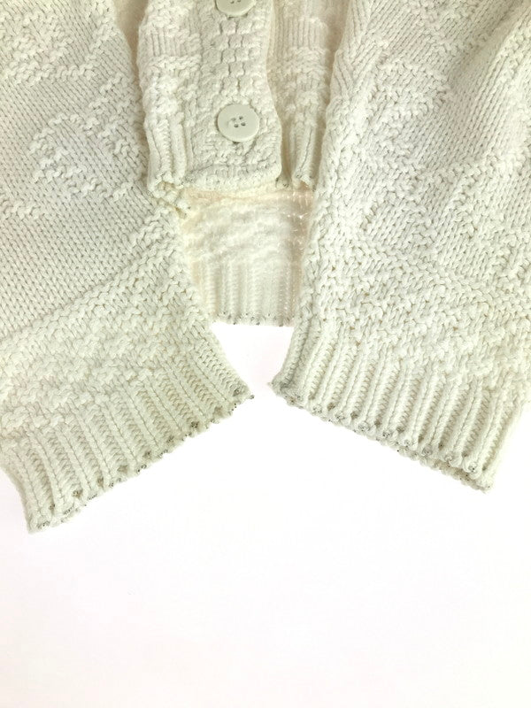 【中古品】【メンズ】 L.L.Bean エルエルビーン 90'S DESIGNED CARDIGAN 90年代 カーディガン 146-251027-na-05-tag サイズ：L カラー：ホワイト 万代Net店