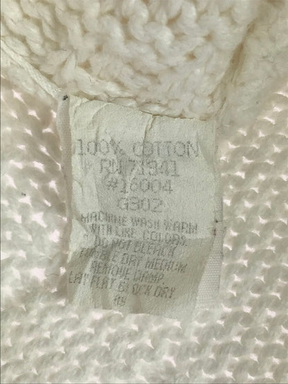 【中古品】【メンズ】 L.L.Bean エルエルビーン 90'S DESIGNED CARDIGAN 90年代 カーディガン 146-251027-na-05-tag サイズ：L カラー：ホワイト 万代Net店