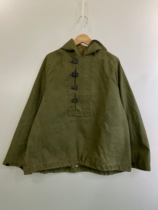【現状渡し品】【メンズ】 U.S.NAVY 40'S N-2 アメリカ海軍 フック レインパーカー アウター 146-250403-cn-10-min サイズ：M カラー：オリーブグリーン系 万代Net店