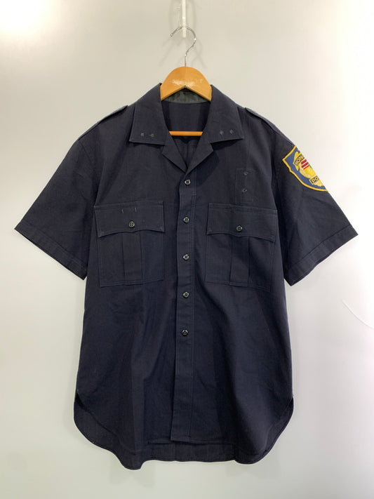 【中古品】【メンズ】 USED ユーズド HONOLULU POLICE SHIRT ホノルル ポリス 半袖 シャツ メンズ トップス 146-260510-em-27-min カラー：ネイビー 万代Net店