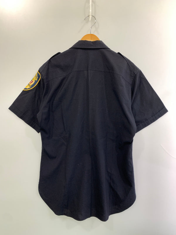 【中古品】【メンズ】 USED ユーズド HONOLULU POLICE SHIRT ホノルル ポリス 半袖 シャツ メンズ トップス 146-260510-em-27-min カラー：ネイビー 万代Net店