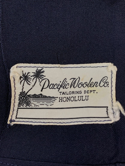 【中古品】【メンズ】 USED ユーズド HONOLULU POLICE SHIRT ホノルル ポリス 半袖 シャツ メンズ トップス 146-260510-em-27-min カラー：ネイビー 万代Net店