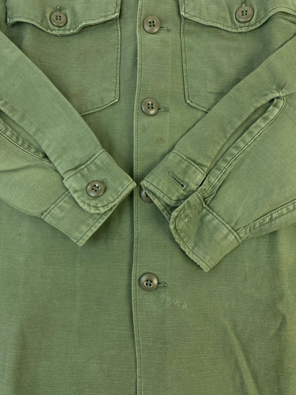 【現状渡し品】【メンズ】 U.S.ARMY ユーエスアーミー 60'S UTILITY SHIRT ユーティリティシャツ 146-250713-AS-7-min カラー：カーキ 万代Net店