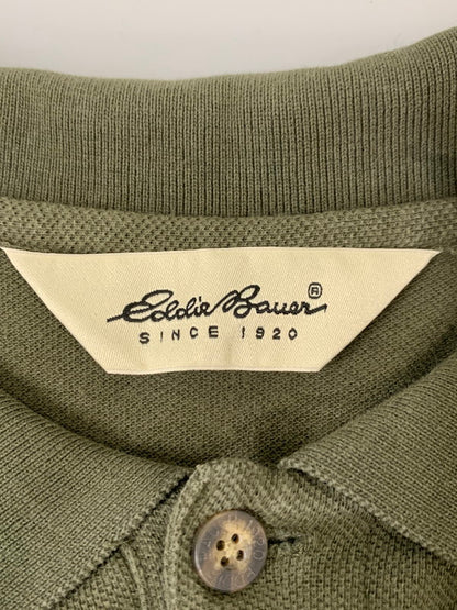 【中古品】【メンズ】 Eddie Bauer エディー・バウアー 90's POLO SHIRT 90年代 ポロシャツ トップス 146-260409-SH-15-min サイズ：XXL カラー：オリーブグリーン 万代Net店