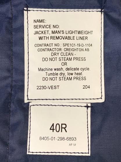 【中古品】【メンズ】 US.AIR FORCE アメリカ空軍 2230-VEST SPE1C1-19-D-1104 ベスト トップス 146-260617-yn-09-min サイズ：40R カラー：ネイビー 万代Net店