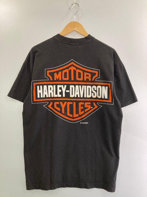 【中古品】【メンズ】 HARLEY DAVIDSON ハーレーダビッドソン 1992 ROAD HOG TEE ロードホッグ Tシャツ メンズ 146-250411-em-11-min サイズ：L カラー：ブラック 万代Net店