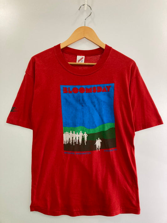 【中古品】【メンズ】 NIKE ナイキ 80S BLOOMSDAY 大会フィニッシャー TEE 80年代 Tシャツ メンズ トップス 146-250411-em-13-min サイズ：L カラー：レッド 万代Net店