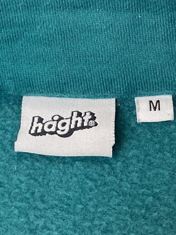 【中古品】【メンズ】 HAIGHT ヘイト HALF ZIP SWEAT ハーフ ジップ スウェット メンズ トップス 142-250411-em-03-min サイズ：M カラー：グリーン 万代Net店