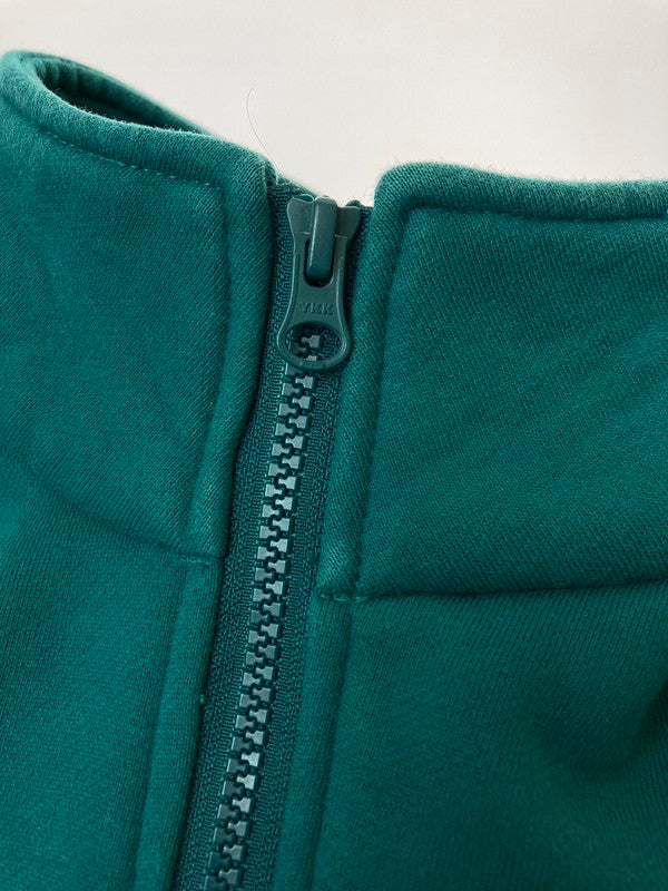 【中古品】【メンズ】 HAIGHT ヘイト HALF ZIP SWEAT ハーフ ジップ スウェット メンズ トップス 142-250411-em-03-min サイズ：M カラー：グリーン 万代Net店