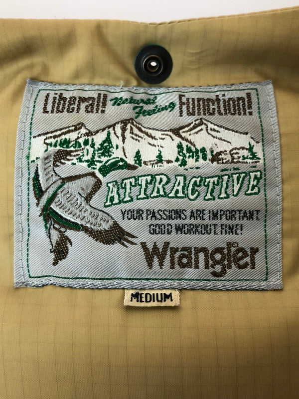 【中古品】【メンズ】 Wrangler ラングラー 90's 65・35CROSS DOWN LINER 90年代 ダウンライナー アウター 146-260417-yn-05-min サイズ：MEDIUM カラー：ベージュ系 万代Net店
