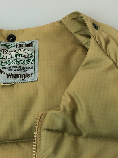 【中古品】【メンズ】 Wrangler ラングラー 90's 65・35CROSS DOWN LINER 90年代 ダウンライナー アウター 146-260417-yn-05-min サイズ：MEDIUM カラー：ベージュ系 万代Net店