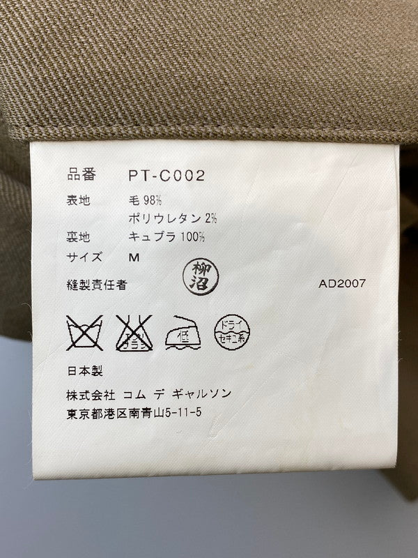 【現状渡し品】【メンズ】 COMME des GARCONS HOMME PLUS コムデギャルソンオムプリュス PT-C002 07AW COAT トレンチコート アウター 140-250405-ks-04-min サイズ：M カラー：ライトブラウン 万代Net店