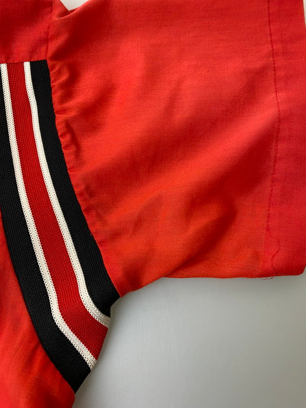 【現状渡し品】【メンズ】 HILTON ヒルトン PERMANENT PRESSタグ 70S USA製 SS BOWLING SHIRT ボウリングシャツ トップス 146-250405-ks-11-min サイズ：40 カラー：レッド系 万代Net店