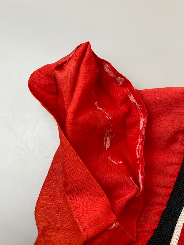 【現状渡し品】【メンズ】 HILTON ヒルトン PERMANENT PRESSタグ 70S USA製 SS BOWLING SHIRT ボウリングシャツ トップス 146-250405-ks-11-min サイズ：40 カラー：レッド系 万代Net店